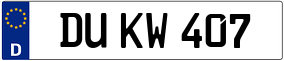 Truck License Plate